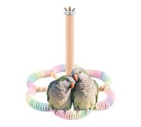 Perchoir rotatif d'entraînement pour cage à oiseaux, perchoir d'enrichissement interactif pour cage à oiseaux de petite et moyenne taille, colibri, canaris, inséparables