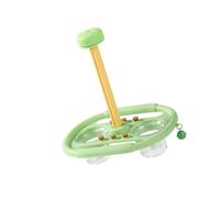 Perchoir rotatif pour perroquets - Jouet interactif pour perruches - Accessoires de cage à oiseaux - Jouet rotatif avec tasses d'alimentation - Perchoir avec mangeoire - Design rotatif - Jouet