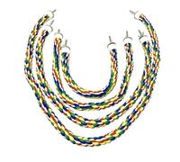 Perchoir Suspendu en Corde de Coton de 40 cm, 60 cm, 80 cm et 105 cm pour perroquets, calopsittes et perruches ondulées. Accessoires pour Cage.(80cm)