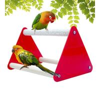 Perchoir triangulaire pour perroquet - Bâton à mâcher pour perroquet moineau | Perchoir d'écureuil coloré pour conures, perruches, calopsittes