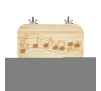 Perchoirs à oiseaux pour cage | Perchoir en bois pour perroquet - Jouets à mâcher - Fournitures naturelles pour animaux domestiques avec clochettes pour hamster, gerbille, chinchilla, pinsons, conures