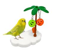 Perchoirs de Cage d'Oiseau Zone de Saut et de en Forme de pour Calopsitte | Perchoir d'Oiseau pour Conure, Ara, Canari, Inséparable, Limage du Bec, Fourrage, Mordillage, Observation