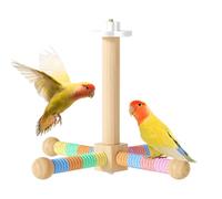 Perchoirs de siège pour perroquet - Patte d'oiseau en bois - Barre de ponçage - Perchoir rotatif interactif pour perroquets, perchoirs pour calopsittes, calopsittes, perruches, pinsons, perruches