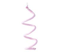 Perchoirs en corde pour cages à oiseaux - Balançoires flexibles pour perroquets, calopsittes pivoines | Jouets à mâcher colorés échelle petite et moyenne sangle en coton en forme d'ara