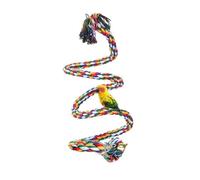 Perchoirs en corde pour oiseaux, balançoire, jouets pour oiseaux, perroquet coloré, corde debout, perchoir pour perroquet, perruche, calopsitte élastique, 100 cm