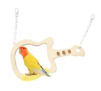Perchoirs Naturels pour Oiseaux | Support pour Jouets De Balançoire Guitare - Perchoir en Bois et Balançoire pour Perruches,pour Affûtage Et Dressage Calopsitte Conure Ara Oiseaux Petit Et Moyen