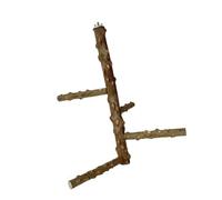 Perchoirs naturels pour perroquets - Poteaux d'escalade - Branches debout - Jouet pour mâcher et jouer