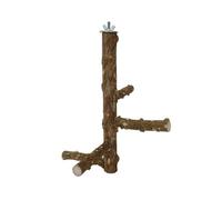 Perchoirs naturels pour perroquets - Poteaux d'escalade - Branches debout - Jouet pour mâcher et jouer