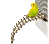 Perchoirs pliables en bois pour oiseaux, Plateforme, Pont à bascule, Échelle d'escalade, Accessoires pour cages à perruches, Aires de jeux en bois, Oiseaux robustes