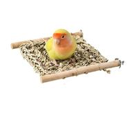 Perchoirs pour Cage avec Échelle - Parcours d'escalade en Bois À Ronger - Perchoir Naturel pour Conures, Inséparables, Canaris Et Pinsons - Accessoire Jeu Et Entraînement Volière