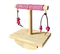 Perchoirs pour Cage en Bois | Jouet pour Inséparables,Jouet Balançoire pour Oiseau | pour Ara, Conure, Salon, Chambre, Bureau, Télétravail, Parents d'animaux, Refuges, Zoo, Volières
