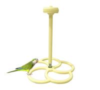 Perchoirs pour cage - Interactifs Cage - Perchoir avec moulin pour Enrichissement Contre L'exercice Jeu Cacatoès Canari Pigeon
