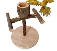 Perchoirs pour Cage,Jouets en Bois Interactive de Jeu - Perchoir Jouet pour Perruches Calopsittes,Convient aux Pinsons, Inséparables, Perroquets Gris