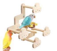 Perchoirs pour Cage Oiseau | Perchoir avec Mangeoire Intégrée - Accessoire de Cage Balançoire Jouet pour Perruches Et Perroquets pour Jeu D'intérieur Exercice Maison Repos Extérieur