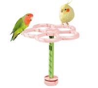 Perchoirs pour Cage Oiseaux, Jouet Moulin à Vent Intelligence Perroquets, Support Jeu Interactif pour Aras Conures Perruches Calopsittes Canaris Grattage Pattes
