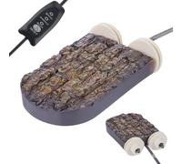 Perchoirs pour cage - Perchoir pour cage - Pierre chauffante avec réglage de la température - Accessoire pour animaux de compagnie pour oiseaux, reptiles, petits animaux pendant les périodes froides