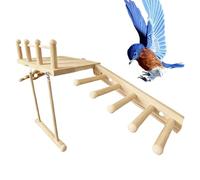 Perchoirs pour la cage, rampes, balançoires et d'escalade | Perchoir plat pour oiseaux - Pour la prévention de l'ennui et la stimulation mentale des perruches, pinsons seuls