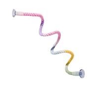 Perchoirs pour Oiseaux de Cage Ventouses Souple Coloré Extensible