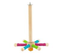 Perchoirs pour Oiseaux | Support d'exercice Interactif en Bois - Perchoir Tournant XxxxxOiseaux | pour Les Petits Moyens Animaux pour Se Reposer Dépenser De L'Énergie Soulager L'Ennui Encourager Le