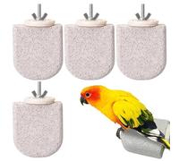 Perchoirs pour Perroquets - 4 Pièces Perchoir Pierre Volcanique Givré Branches,Jouet À Griffer Griffoir Pour Perroquet Conure Calopsitte | Nid D'Entraînement Extérieur