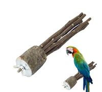 Perchoirs pour perroquets, perchoirs pour perroquets, perchoirs pour perroquets, perchoirs pour perruches, perchoirs en bois naturel, fourche à poncer pour les pattes, plateau de perruche