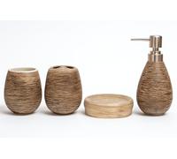 Percilun - Ensemble Salle de Bain Accessoire - Set Salle de Bain - Ensemble de 4 pièces - Accessoire Salle de Bain - Pot Brosse à Dent Salle de Bain - Kit Salle de Bain.
