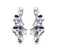 Percing Oreille Boucles d'oreilles pétales de fleurs courtes, clous d'oreilles, Design acrylique Mature et élégant, boucles épissées pour femmes Boucle D Oreille Perle (B, 10x2. 5cm)