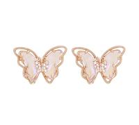 Percing Oreille Strass D'oreilles Mince Balancent Coloré Élégant Strass D'oreilles De Mariage Femmes Accessoires Bijoux Pour Les Femmes Boucle D'Oreille Enfant Fille (F, One Size)