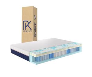 PERCKO - Matelas Hybride Premium - Soulage Le Mal de Dos - Soutien Ferme et Accueil Moelleux - Technologie Française - 6 Couches Fermes - 90x190 cm - Blanc