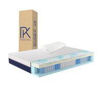 PERCKO, Pack Matelas Hybride 80 x 200 cm + 1 Oreiller, Soulage Le Mal de Dos, Mousses certifiées Oeko-TEX Standard 100 et CertiPur, Hybride, Ferme, 6 Couches