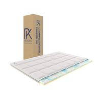 PERCKO - Surmatelas Réversible - Soulage Le Mal de Dos - Double Face pour Confort Personnalisé - Soutien Ergonomique - 3 Couches - 140x190cm - Blanc