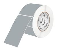 Perco Étiquettes autocollantes perforées grises de 7,6 x 12,7 cm - 150 autocollants par rouleau - avec adhésif permanent pour la gestion des stocks, le codage couleur, les boîtes de déménagement, la