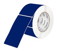 Perco Lot de 150 étiquettes autocollantes perforées bleu foncé de 7,6 x 12,7 cm avec adhésif permanent pour la gestion des stocks, le codage couleur, les boîtes de déménagement, la vente au détail