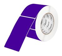 Perco Lot de 150 étiquettes autocollantes perforées violettes de 7,6 x 12,7 cm avec adhésif permanent pour la gestion des stocks, le codage couleur, les boîtes de déménagement, la vente au détail