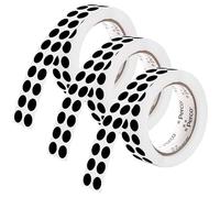 Perco Lot de 3 rouleaux de 9 000 autocollants ronds perforés noirs de 1,27 cm avec adhésif permanent pour calendriers, code couleur, suivi des médicaments, travaux manuels - Fabriquées aux États-Unis