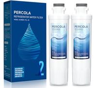 PERCOLA Lot de 2 filtres à eau MIWF6200, compatibles avec les modèles Sharp® SJWF200, SJG2254FS, Thor Kitchen® WF200, Zline® MIWFT2100, Midea® MRS26D5AST, MF-2008-R2, Zline® RFM-W-36