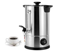 Percolateur À Café Professionnel en Acier Inoxydable - Distributeur De Boissons Chaudes À Infusion Rapide, Bouton De Contrôle De Température De 30 À 110 °C for Maison, Fête, Bureau, Hôtel(12L)