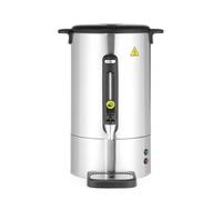 HENDI Percolateur à café-design by Bronwasser, cafetière, simple paroi, filtre intégré, pour café moulu grossièrement, pas de filtre en papier nécessaire,14L, 230V, 1650W, 357x380x(H)502mm, Inox,PP