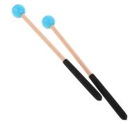 Percussion à Maillets pour Marimba et Xylophone, Manche Ergonomique Bleu | Bois et Caoutchouc, Prise Confortable sans Fatigue, Usage t Apprentissage Précoce, pour Étudiants Garçon et Filles
