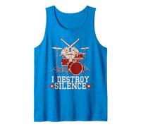 Percussion Drôle Musicien Drummer Drums Batteur Batterie Débardeur, Homme, Saphir, S