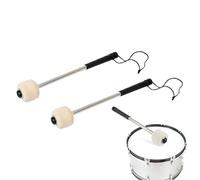 Percussion Mallets - Lot de 2 baguettes de grosse caisse en feutre avec poignée douce et antidérapante | Exercices de concert pour adultes, orchestre, musique scolaire, enseignement, exercice