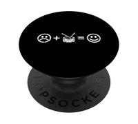 Percussion Music Makes Happy Drum Player Fan PopSockets PopGrip Adhésif