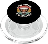 Percussion Musicien Timpani Batteur Vintage PopSockets PopGrip pour MagSafe