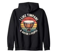Percussion Musicien Timpani Batteur Vintage Sweat à Capuche