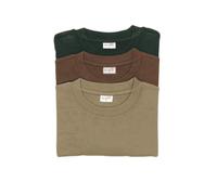 Percussion Pack 3 Tee-Shirts de Chasse MC Kaki/Beige/Marron