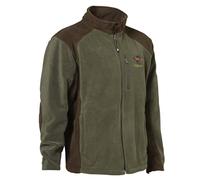 Percussion Veste polaire pour enfant - Vert olive - Marron - Polartane - Loisirs - Veste de chasse pour enfants avec sanglier - Vert - 7-8 Ans