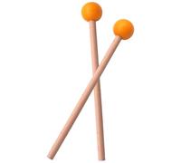 Percussions à, baguettes avec langue en acier et manche en bois de hêtre | Battants pour marimba de 18,5 x 2,6 cm 80 g, instruments pour instruments de musique, bâtons à tête douce pour
