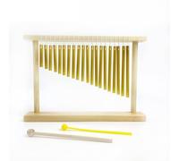 Percussions carillon éolien Carillon de barre supérieure 20 tons, carillon à vent, Instrument Percussion for la méditation en classe musique, Yoga avec support montage et Malle