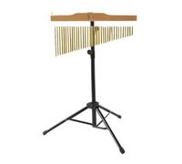 Percussions carillon éolien Carillons à barre dorée en métal 36 tons, Instrument de Percussion une rangée avec trépied, maillet frappe for amateur musique