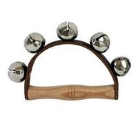 Fuzeau - Instrument de percussion Couronne 5 grelots - Facile à tenir - Métal sonore - Dès 5 ans